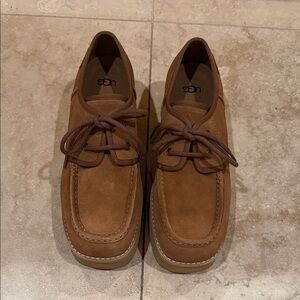 UGG Chestnut Suede Loafers